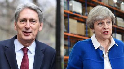 Philip Hammond and Theresa May