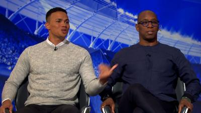 Jermaine Jenas (left) & Ian Wright