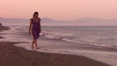 British expat on Spanish beach