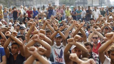 Migrants in Hungary