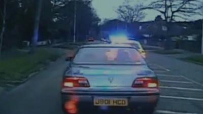 Police chase footage