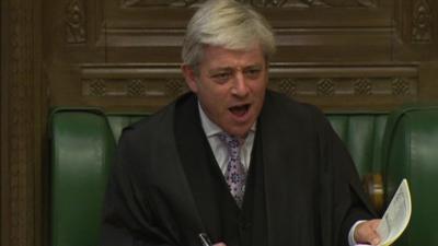 John Bercow at PMQs