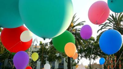 Coloured balloons