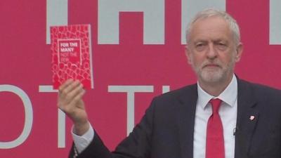 Jeremy Corbyn lauches Labour manifesto