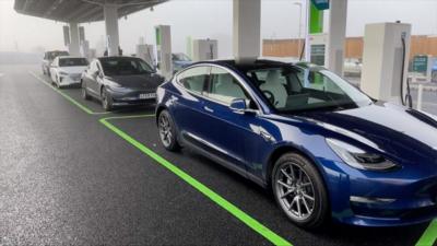 Electric vehicle forecourt in Braintree