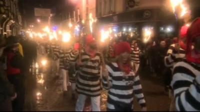 Lewes bonfire celebrations - 2015