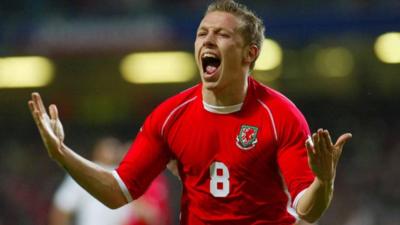 Craig Bellamy celebrates