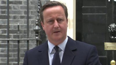 David Cameron in Downing Street