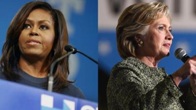 Michelle Obama and Hillary Clinton