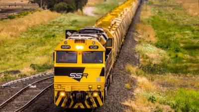 Grain train in New South Wales