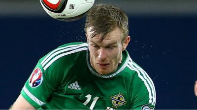 NI midfielder Chris Brunt