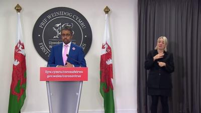 Vaughan Gething at Welsh Government coronavirus press briefing