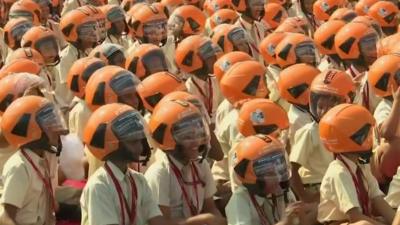 Indian children setting a new world record