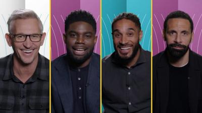 Gary Lineker, Micah Richards, Ashley Williams and Rio Ferdinand