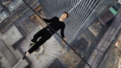 Joseph Gordon-Levitt plays tightrope walker Philippe Petit