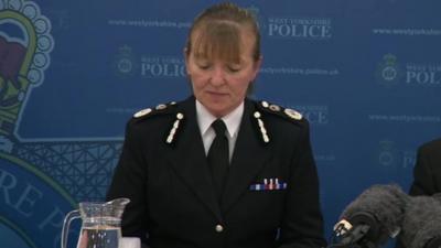 West Yorkshire Police temporary police constable Dee Collins at press conference