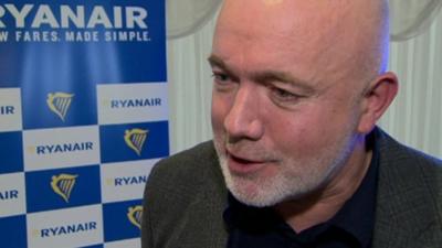 David O'Brien from Ryanair said the firm was hopeful it could open further routes