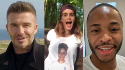 David Beckham, Emma Watson & Raheem Sterling