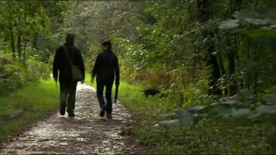 Image of a couple walking