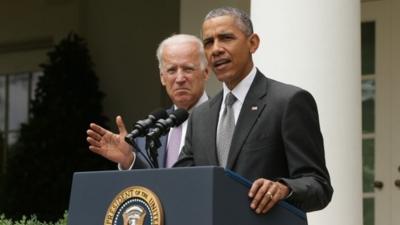 Barack Obama and Joe Biden