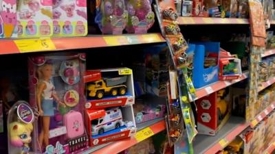 Toys in supermarket