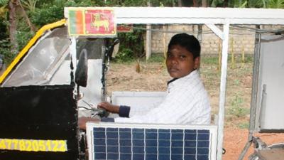 Piranawan in his tuk-tuk