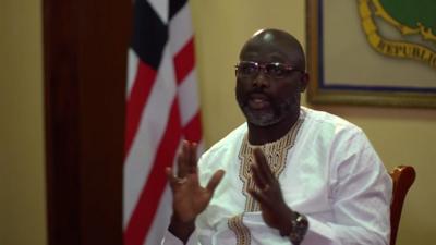 Liberian President George Weah