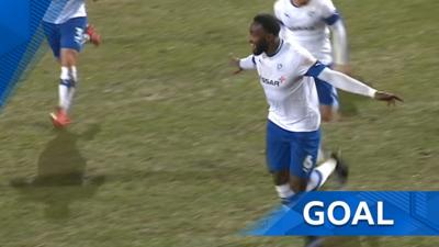 Emmanuel Monthe scores for Tranmere