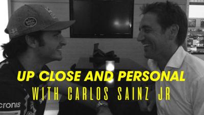 Carlos Sainz Jr and Tom Clarkson