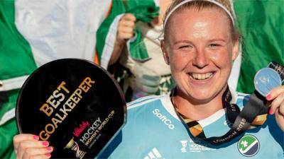 Ireland's Ayeisha McFerran won the best goalkeeper award at the Women's World Cup in London