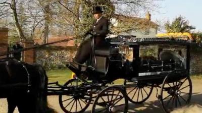 Keith Flint's funeral cortege