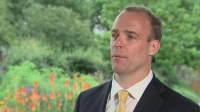 UK Foreign Secretary Dominic Raab