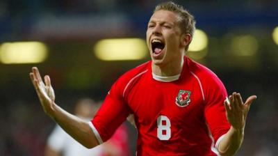 Craig Bellamy celebrates