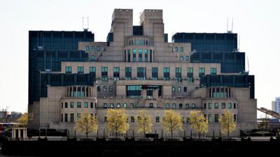 MI6 building in Central London