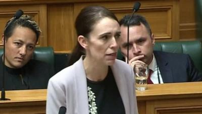 Ardern in parliament