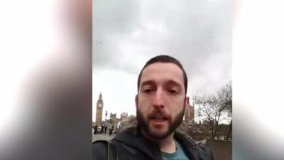 Martin Pearce broadcasted live on Facebook during the immediate aftermath of the attack.