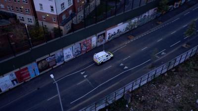 There are over 20 miles of peace walls - or peace lines -across Northern Ireland.