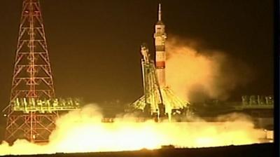 Space capsule launch