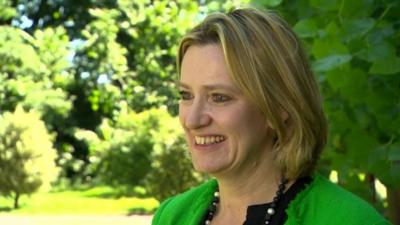 UK Home Secretary Amber Rudd at Lambeth Palace