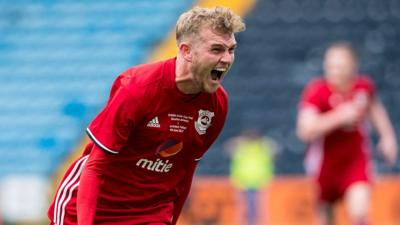 Alan Cairns celebrates winner