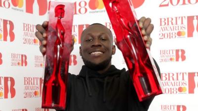 Stormzy at the Brit Awards