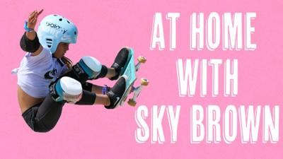 Sky Brown skateboarding