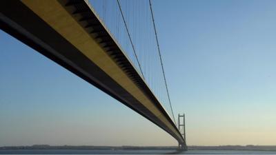 Humber Bridge taken from Hessle Foreshore near Hul