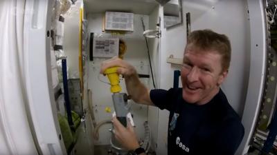 Tim Peake explains how to use the toilet in space