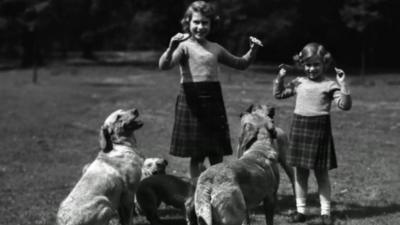 The Queen photographed when she was a child