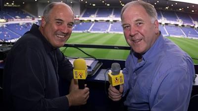 Jock and Craig Brown in the commentary box