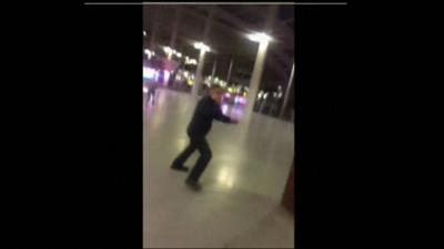 Footage from social media shows people running through Manchester Victoria Station in the aftermath of an explosion after an Ariana Grande concert.