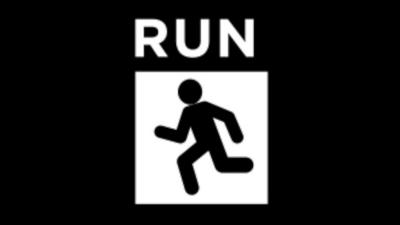 Run logo from police advice