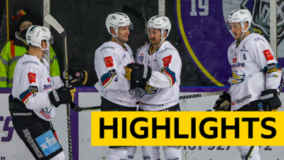 Belfast Giants celebrate victory over Manchester Storm