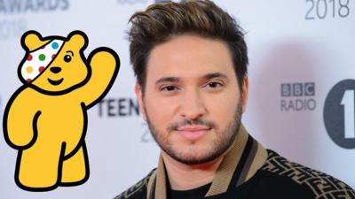 Image shows Jonas Blue and Pudsey